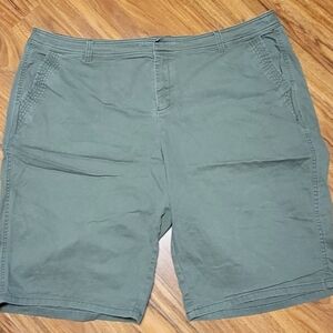 Lane Bryant Olive Flat Front Women's Shorts